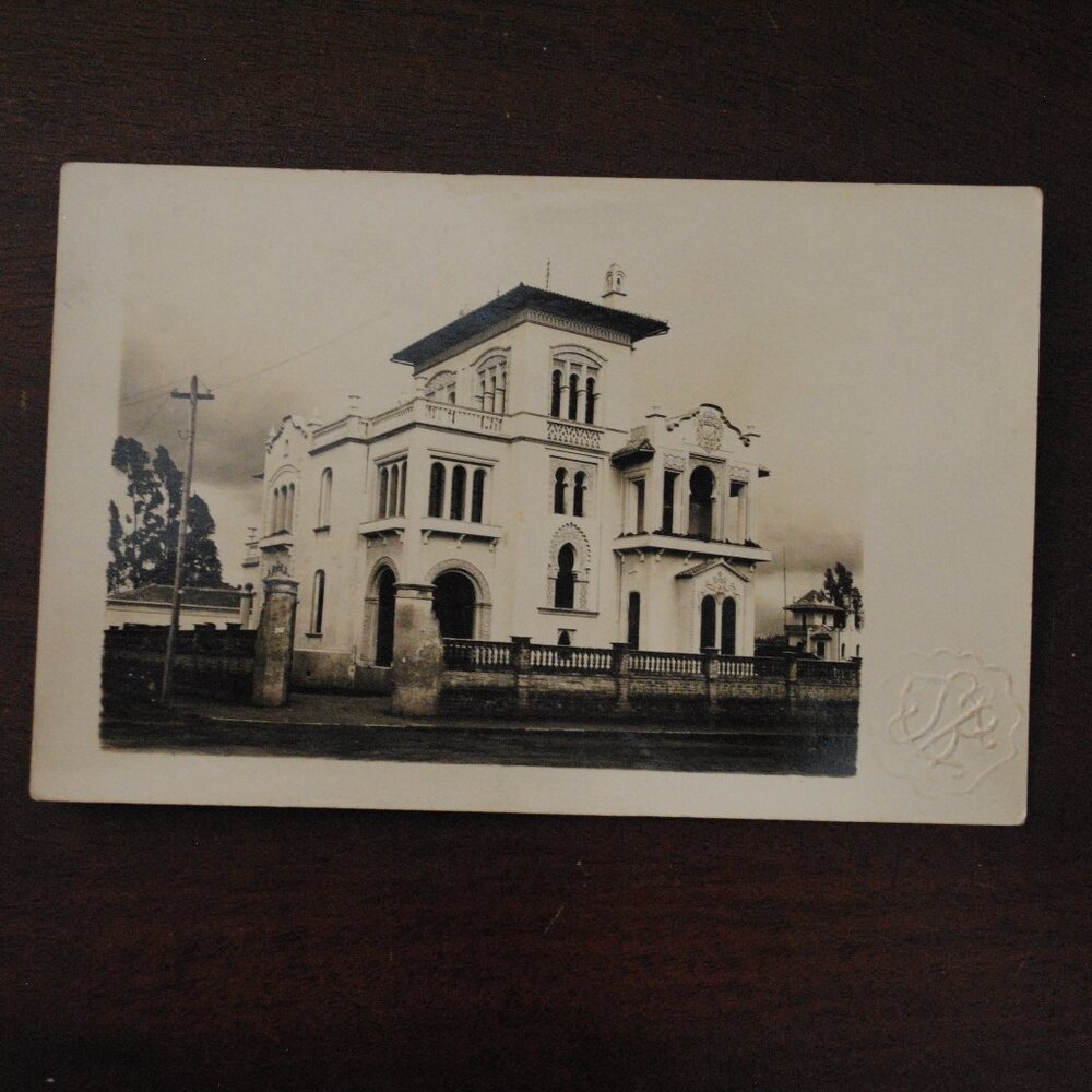 Vintage 1930s Postcard of Pedro Pinto Guzman's Villa Cecillia, Ecuador